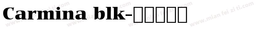 Carmina blk字体转换